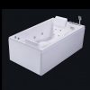 Whirlpool bathtub 170x100 cm for two people with bluetooth speakers and color therapy VA94