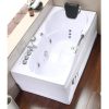 153x82 rectangular whirlpool bath tub with 7 jets and mixer VA16