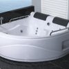 Whirlpool tub 150x150 two-seater right version with chromotherapy radio VA31