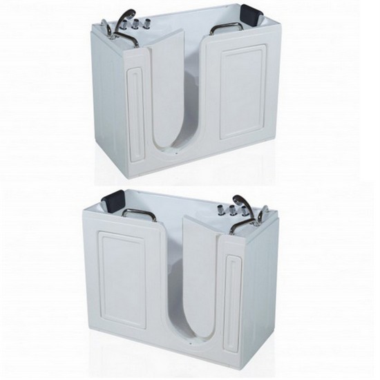 Vasca da bagno misure 133x67x101 cm con sportello laterale apertura destra o sinistra VA65