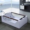 180x120 bathtub with two pumps for hydromassage 18 jets chromotherapy and radio VA97