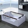 Vasca da bagno 180x120 con due pompe per idromassaggio 18 getti cromoterapia e radio VA97