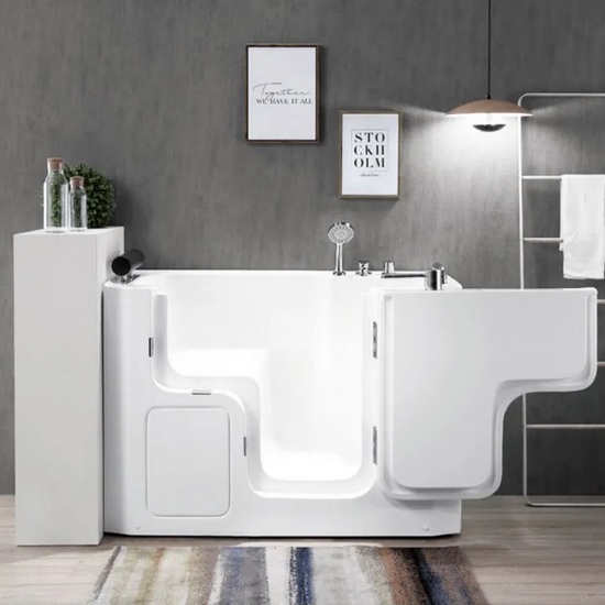 Vasca con porta dimensioni 130x69 cm versione destra o sinistra VA109