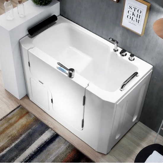 Vasca con porta dimensioni 130x69 cm versione destra o sinistra VA109