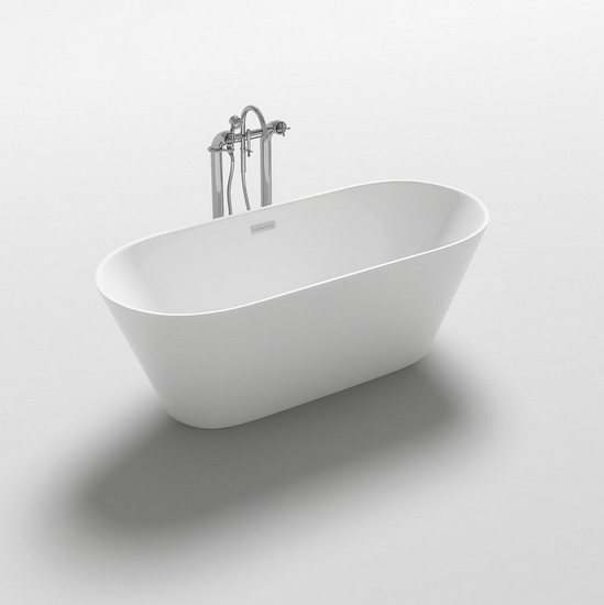 Vasca freestanding misure 170x80 160x80 150x75 design moderno bianca VA76