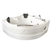 Whirlpool bathtub 150x150cm 2 places 9 jets radio lights VA111