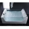 Whirlpool bathtub 170X120 cm with ozone generator chromotherapy and faucets included VA96