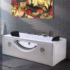Vasca idromassaggio misura 180x90 per 2 persone con 12 getti idromassaggio cromoterapia radio con pompa whirlpool VA66
