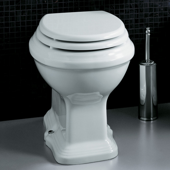 water_a_terra_sanitari_stile_classico_222__1594803793_584 Serie completa di Vaso e Bidet in ceramica stile Old England con scarico a parete oppure a pavimento